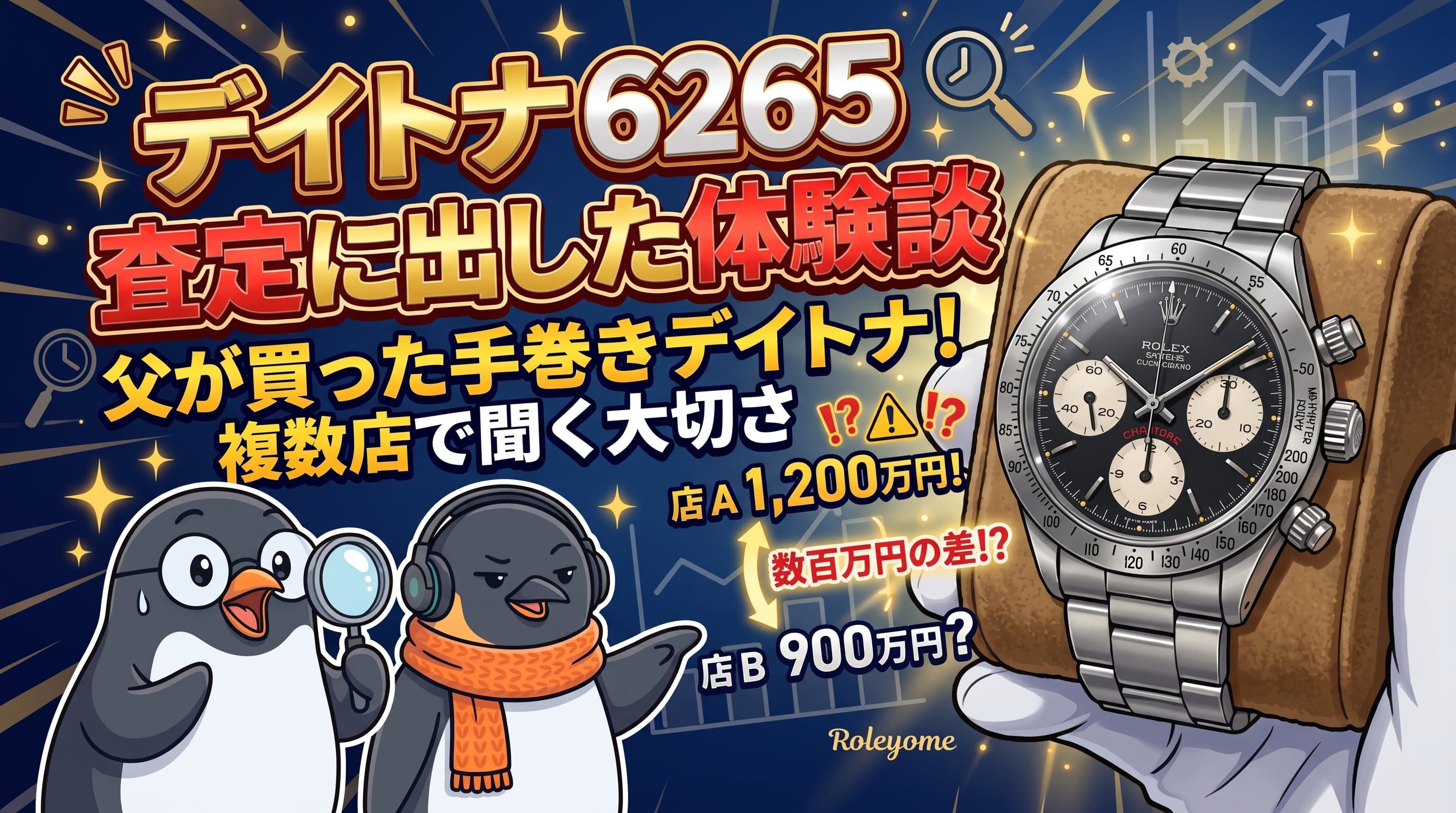 デイトナ 6265|父が1986年に買った手巻きデイトナを査定に出した体験談と、複数の店で聞く大切さ