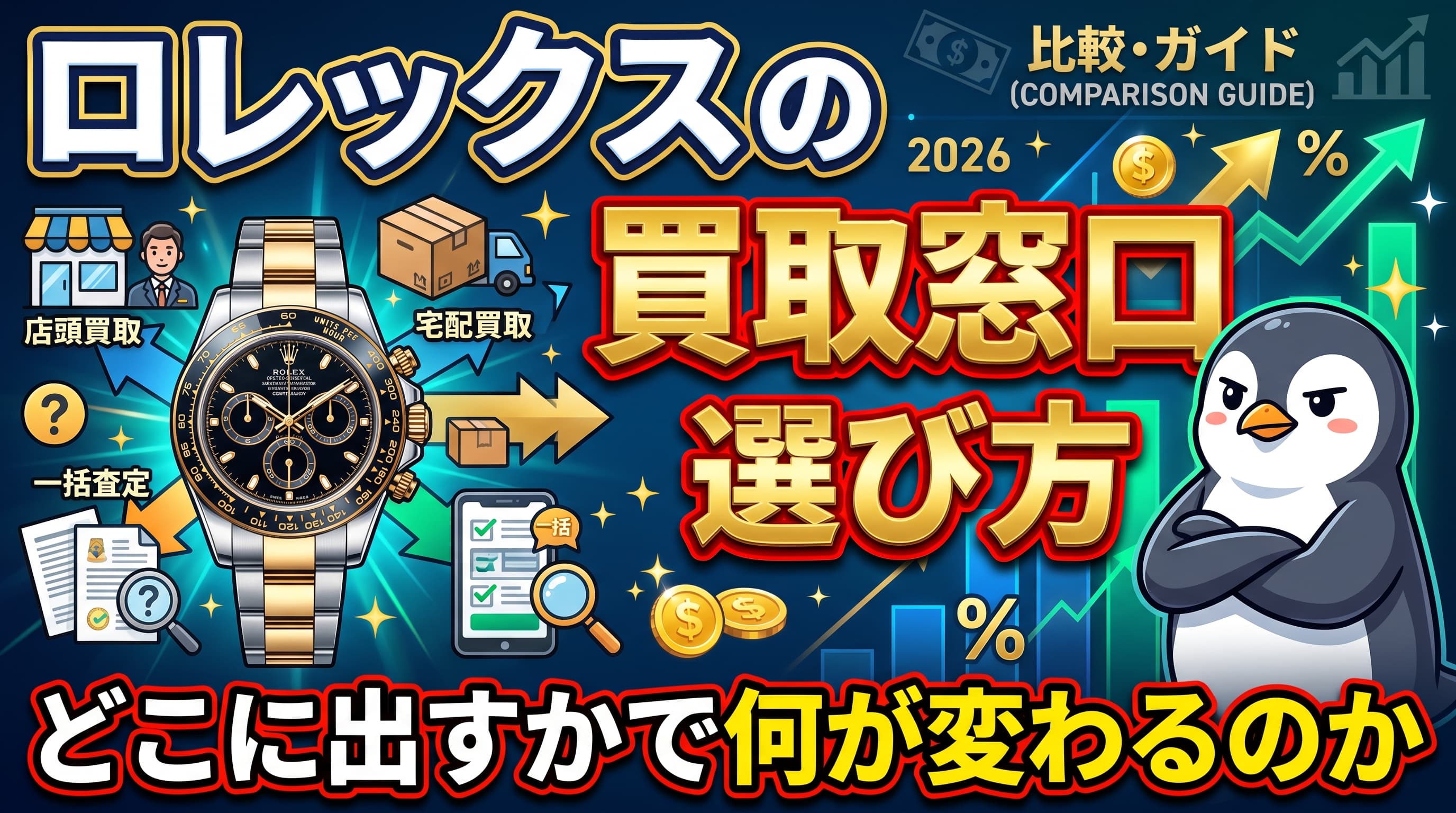 ロレックスの買取窓口の選び方|どこに出すかで何が変わるのか